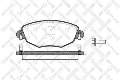 Комплект тормозных колодок STELLOX 787 000BL-SX